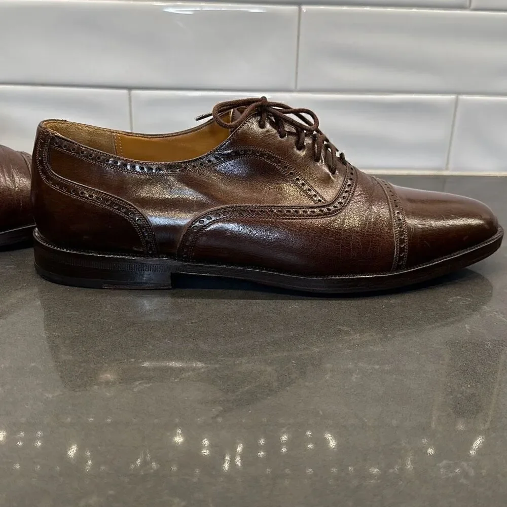 Mezlan Florence Leather Oxford Lace Dress Shoes